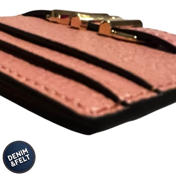 Michael Kors Reed Large Pebbled Leather Card Holder in Primrose | NEW/NWT!! 🩷🩷 - Picture 9 of 15